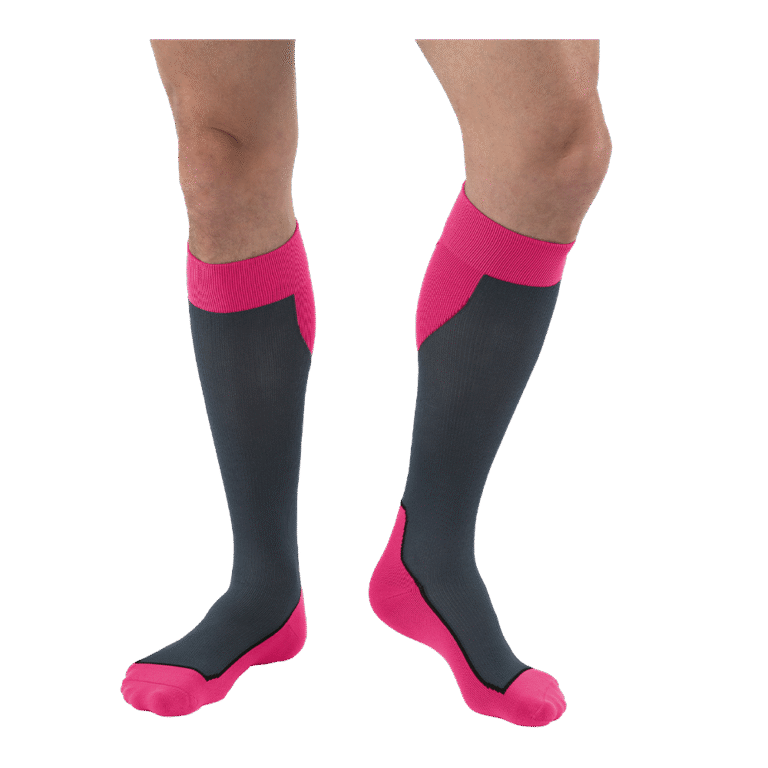 JOBST SPORT SOCK KNEE CLOSED TOE 20-30 PINK XL