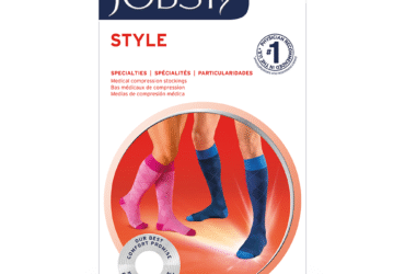 JOBST STYLE 30-40 MM HG KNEE HIGH CLOSED TOE LARGE-PETITE ARGYLE PINK