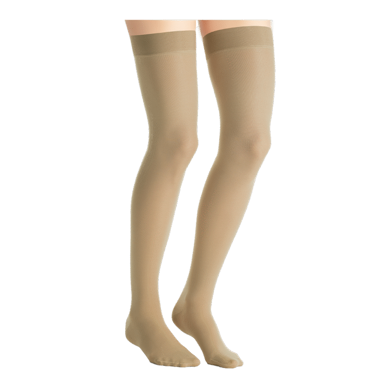 JOBST ULTRASHEER THIGH 30-40 CLOSED TOE LACE PETITE NATURAL MD