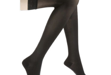 JOBST ULTRASHEER THIGH 20-30 CLOSED TOE LACE PETITE CLASSIC BLACK MD