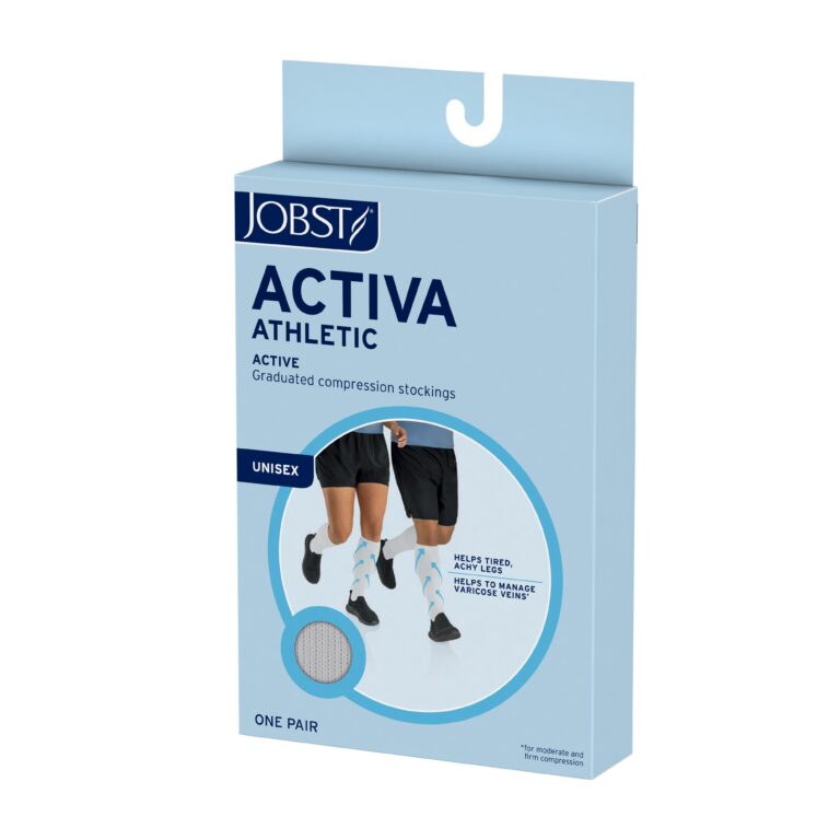 JOBST ACTIVA ATHLETIC 8-15 KNEE HIGH CT LG WHT
