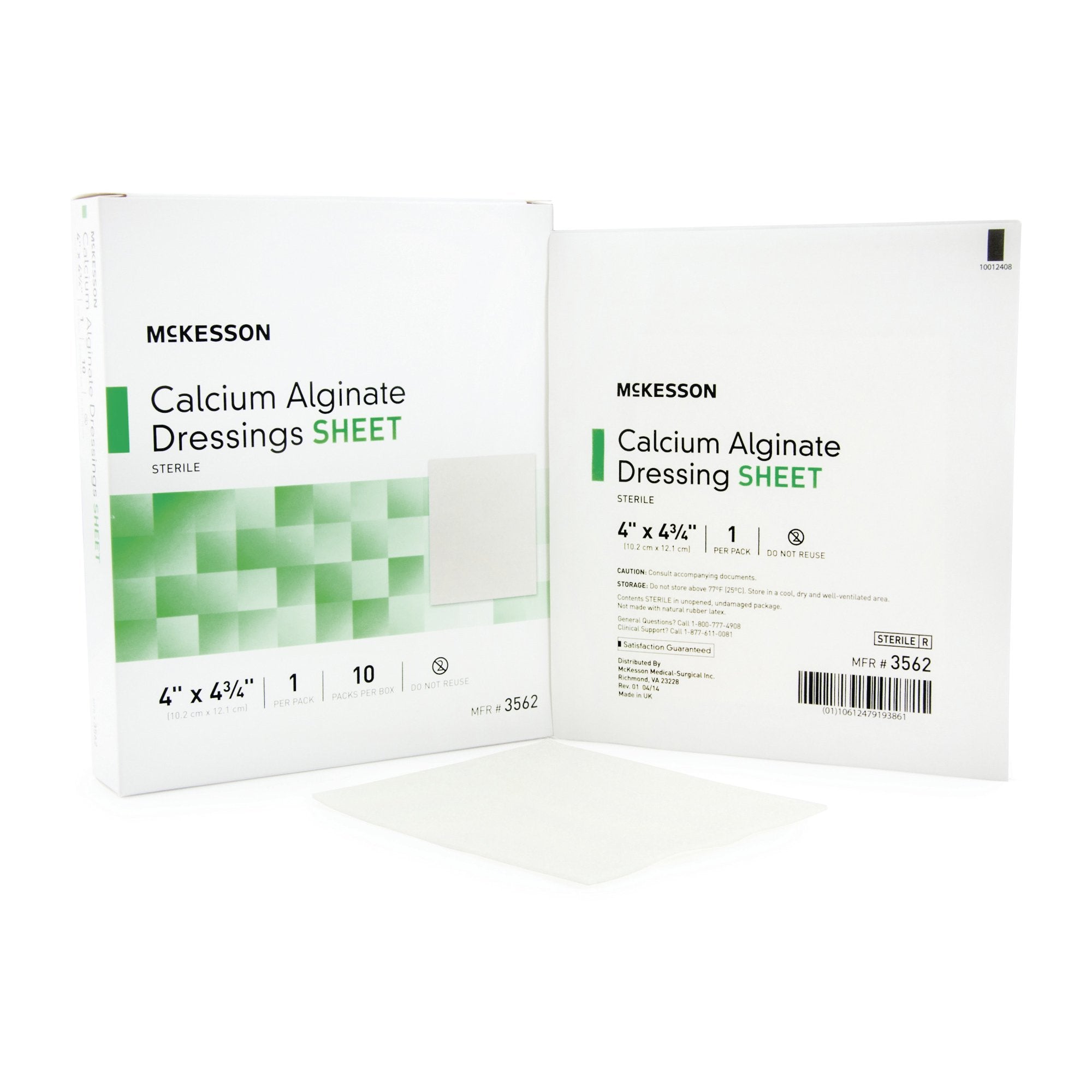 mckesson-calcium-alginate-dressing-4-x-4-34-1-each-1.jpg HARTMANN Calcium Alginate Dressing, 4" x 4", Sterile, 10/bx - Image 1