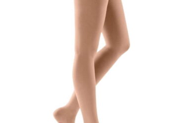 JOBST ULTRASHEER THIGH 15-20 CLOSED TOE LACE PETITE SUNTAN SM