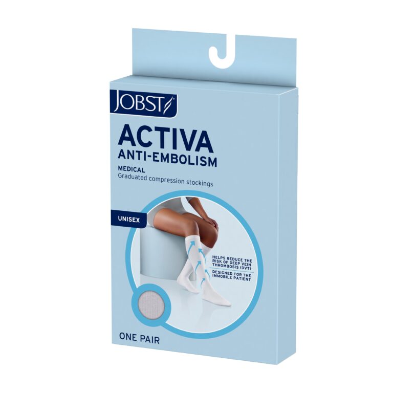 JOBST ACTIVA ANTI EM 18 KNEE HIGH CT WHT