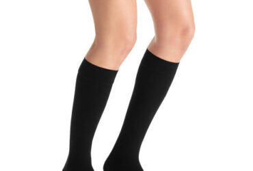 JOBST OPAQUE KNEE 30-40 OPEN TOE CLASSIC BLACK XLFC