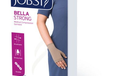 JOBST BELLA STRONG ARMSLEEVE 15-20 W/SIL NATURAL SZ 3 LNG