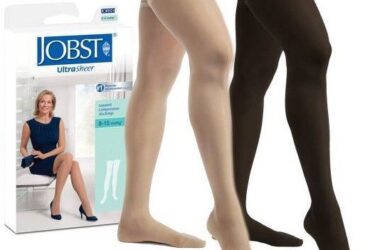 JOBST ULTRASHEER THIGH 20-30 CLOSED TOE SILKY BEIGE MD LACE C