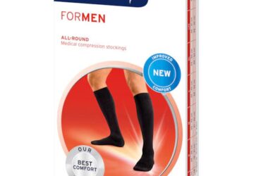 JOBST FOR MEN KNEE 20-30 CLOSED TOE KHAKI SM