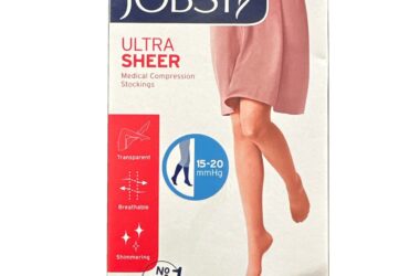 JOBST ULTRASHEER KNEE 15-20 CLOSED TOE SILKY BEIGE LG CASE