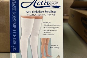 JOBST ACTIVA ANTI EM 18 KNEE HIGH CT LG WHT