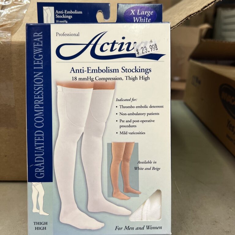 JOBST ACTIVA ANTI EM 18 KNEE HIGH CT LG WHT