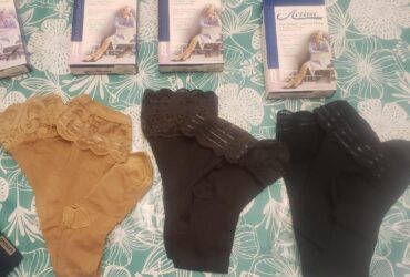ACTIVA SHEER THERAPY THIGH 15-20 CLOSED TOE LACE BLACK D W/LACE