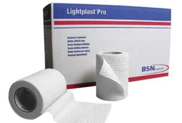 LIGHTPLAST PRO TAPE ELASTIC ADHESIVE WHT 1INX5YD