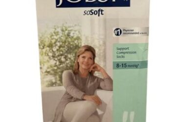 JOBST SOSOFT 20-30 KNEE BROCADE CLOSED TOE SAND LG