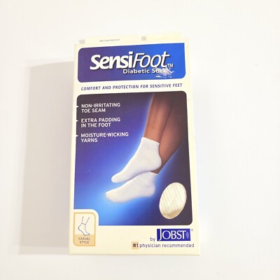 s-l400-13.jpg JOBST SENSIFOOT MINI-CREW CLOSED TOE WHITE LG