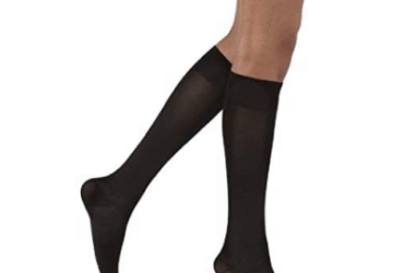 JOBST OPAQUE KNEE 15-20 CLOSED TOE CLASSIC BLACK LG