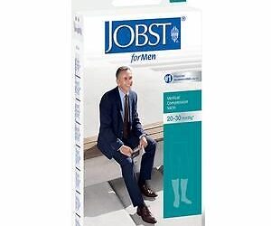 JOBST FOR MEN KNEE 8-15 CLOSED TOE BLACK LG CASE
