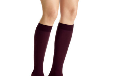 JOBST OPAQUE 15-20 KNEE SOFTFIT CLOSED TOE CRANBERRY LG