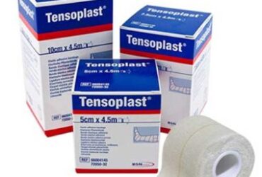 TENSOPLAST BANDAGE ELASTIC ADHESIVE WHT 6INX5YD