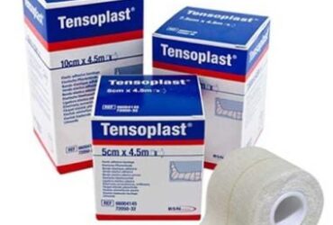 TENSOPLAST BANDAGE ELASTIC ADHESIVE WHT 6INX5YD