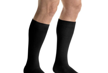 JOBST ACTIVA ATHLETIC 15-20 KNEE HIGH CT LG BLK
