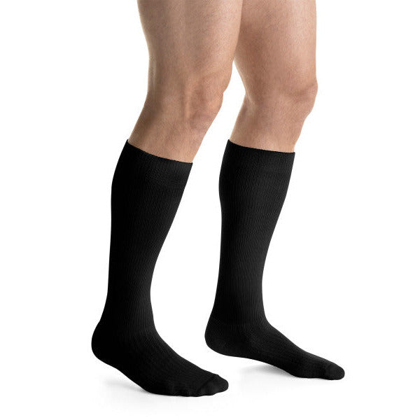 JOBST ACTIVA ATHLETIC 15-20 KNEE HIGH CT LG BLK