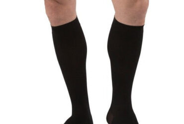 JOBST FOR MEN KNEE 30-40 OPEN TOE BLACK XLFC