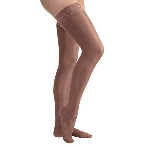 JOBST ULTRASHEER THIGH 20-30 CLOSED TOE LACE SUNTAN XL
