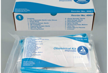 General Obstetrics Pack, Ultra Protection, Includes: Baby Blanket; 44" x 75" Back Table Cover; 3000cc Placenta Basin with Lid; 57" x 38.5" Abdominal Drape with Absorbent Reinforcement; 40" x 44.5" Under-Buttocks Drape with Fluid Control Pouch; Vaginal Packing Sponge Gauze, 8-Ply, X-Ray; Large Gown; OB Pad with Wings, Adhesive; 40" x 71" Set-up Cover; (2) Surgical Leggings with Cuff; 2 and 3 oz Bulb Syringe; (3) Absorbent Towels; Umbilical Cord Clamp; (10) 4" x 4" Gauze, 16-Ply, X-Ray, 6/cs