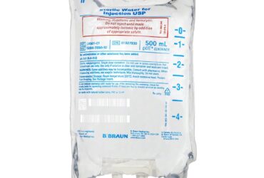 L8501-01 B. Braun Sterile Water for Injection USP 500 mL – 1 cs